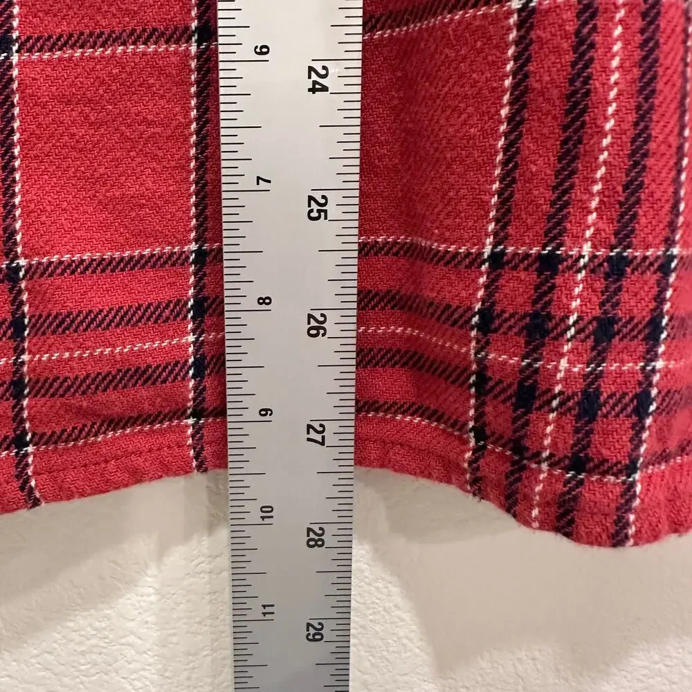 Levi’s Men’s Medium Red Plaid Flannel Button Up Shirt Long Sleeve Casual